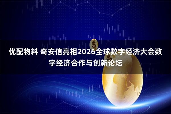 优配物料 奇安信亮相2026全球数字经济大会数字经济合作与创新论坛